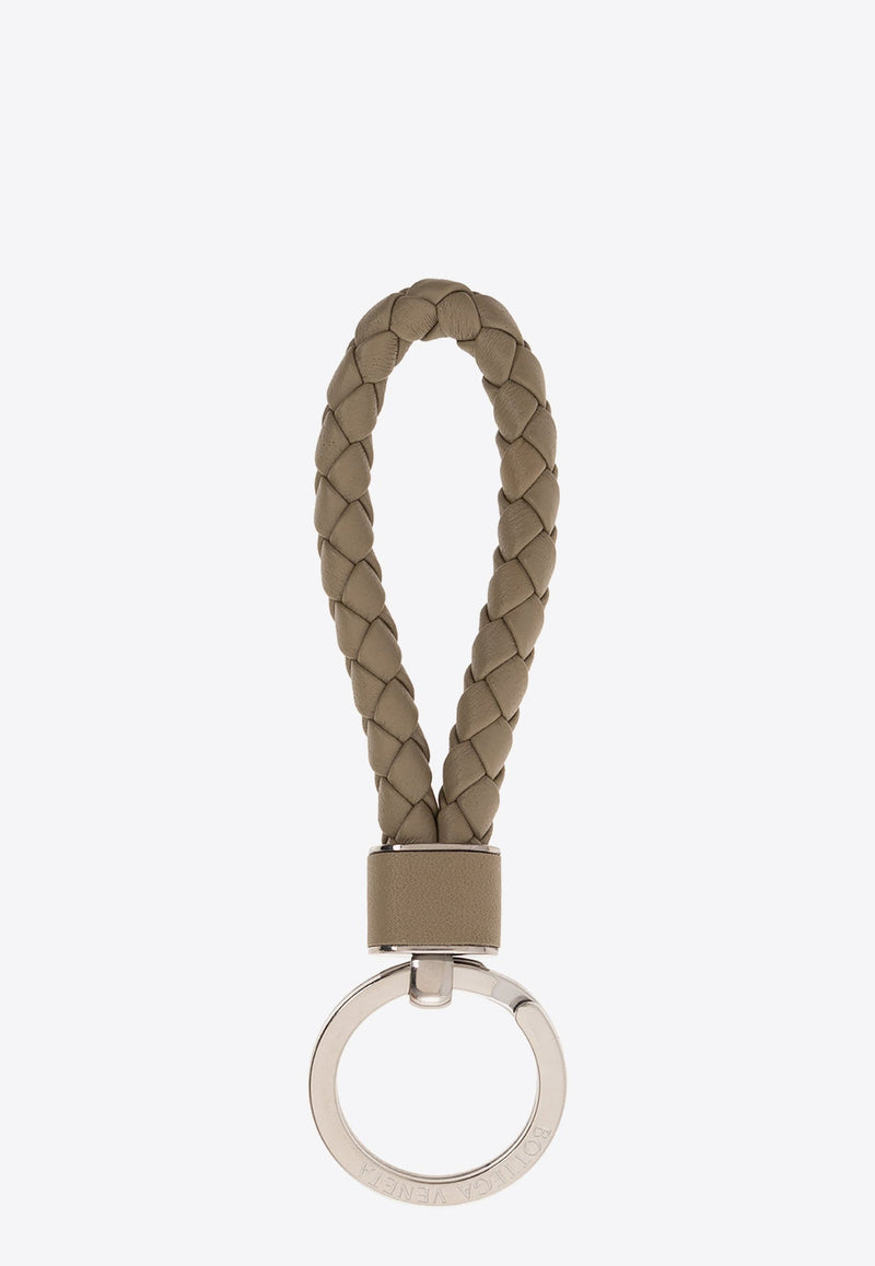 Bottega Veneta Intreccio Leather Key Ring 709727 VMAY1-1511