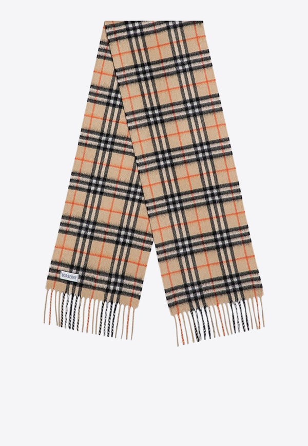 Burberry Kids Girls Vintage Check Cashmere Scarf  Beige 8089369137144/R_BURBE-B9368