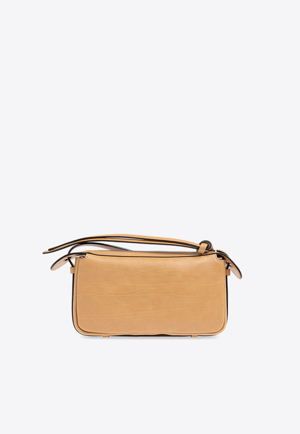 Fendi Mini Simply Leather Shoulder Bag Beige 8BS097 AS7A-F1QD3