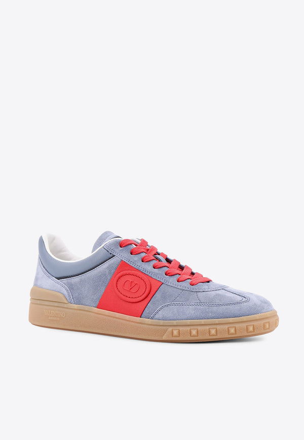 Valentino Upvillage Leather and Suede Sneakers Blue 6Y2S0H77LAL_RJD_Blue_29841676